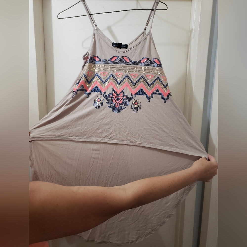 Almost Famous High-Low Tank Top Size- M